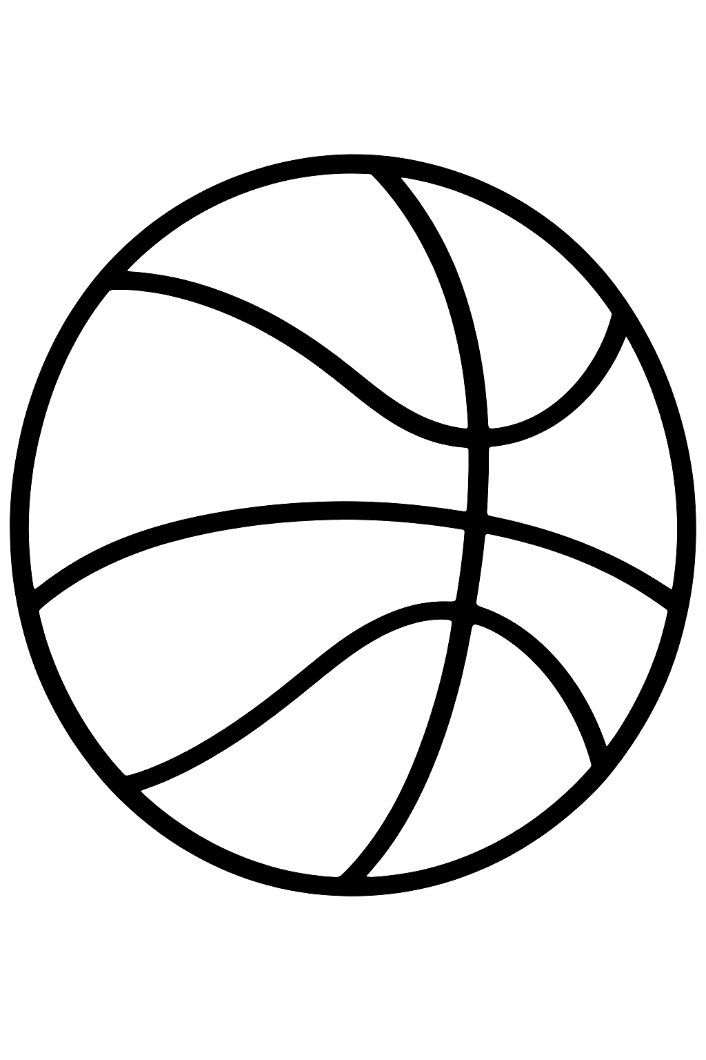 Simple Basketball coloring page
