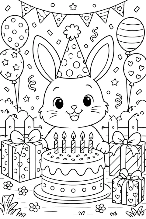 Bunny's Birthday coloring page