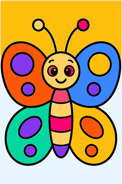 Big Butterfly coloring page