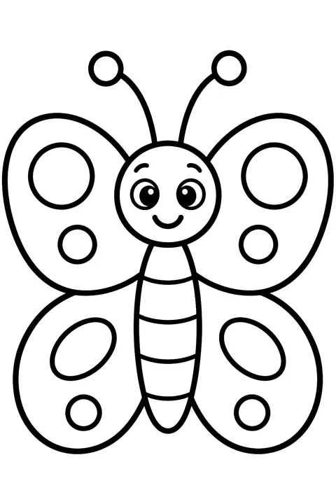 Big Butterfly coloring page