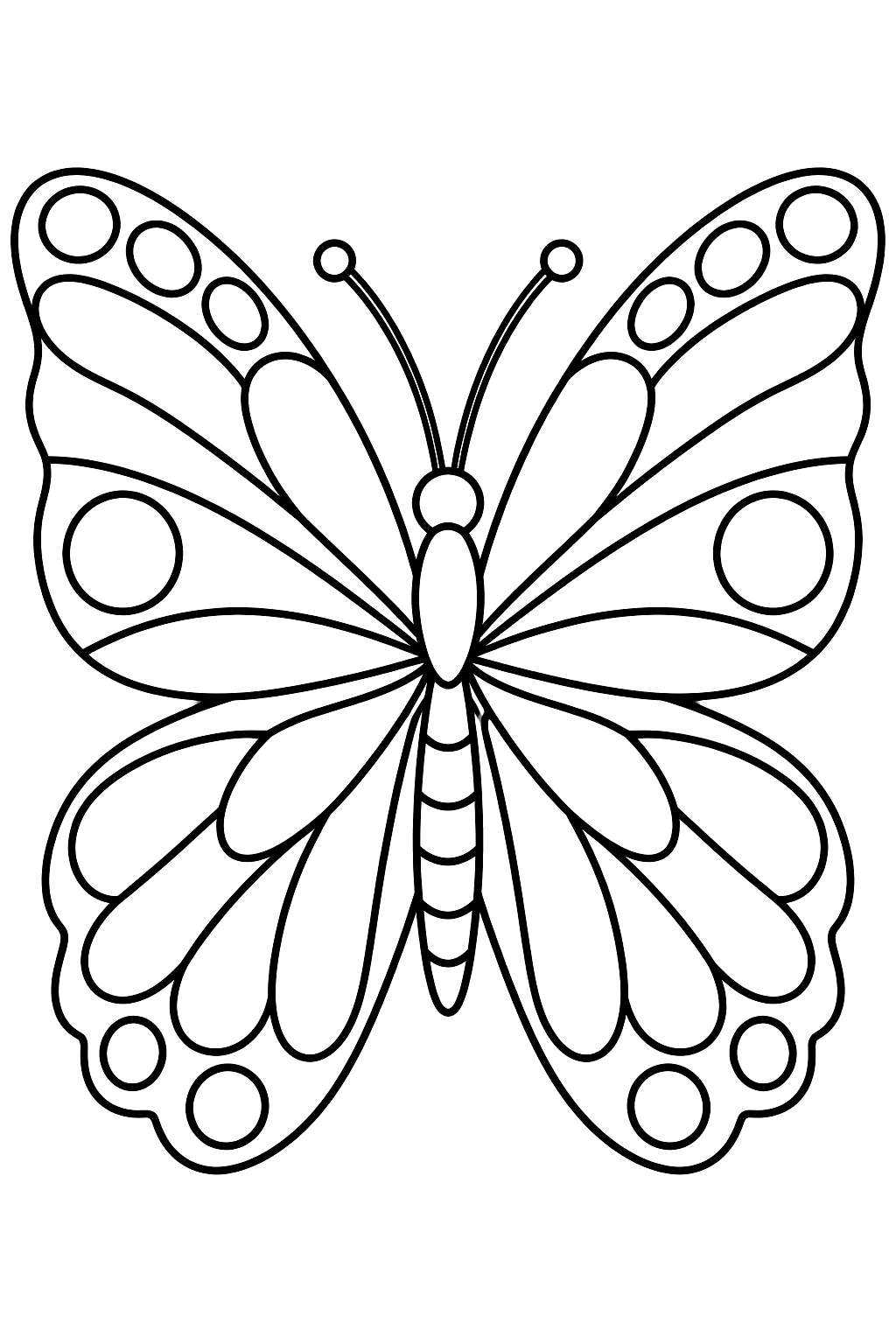 Stained Glass Butterfly coloring page