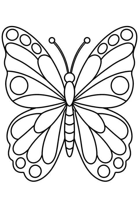 Stained Glass Butterfly coloring page