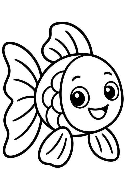 Goldfish coloring page