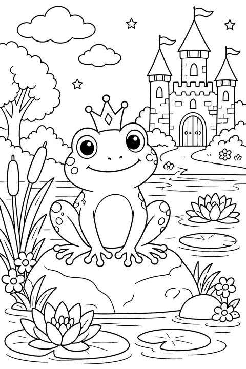 Frog Prince coloring page