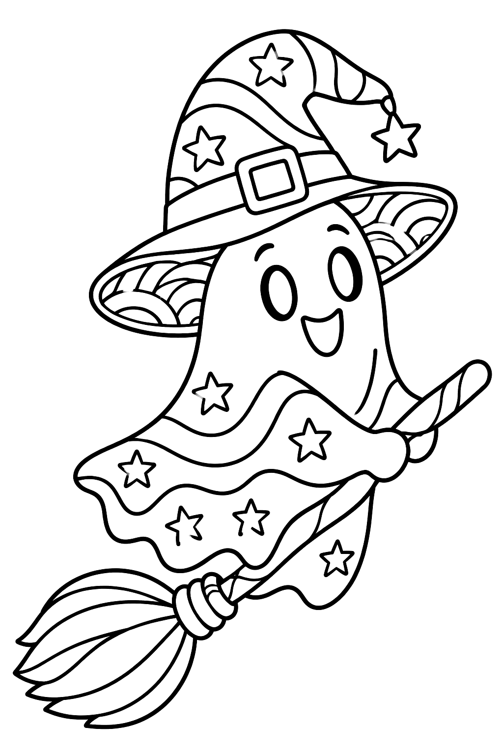 Ghost coloring page
