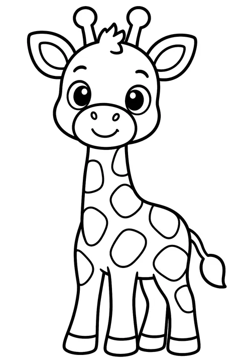 Baby Giraffe coloring page