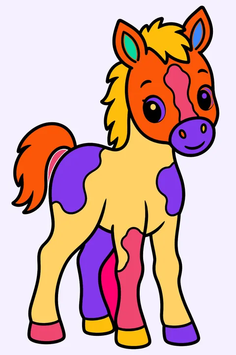 Baby Foal coloring page