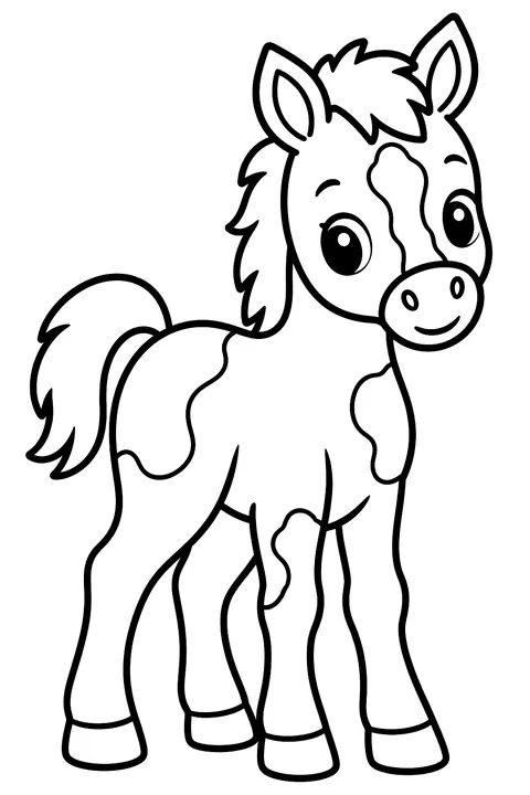 Baby Foal coloring page