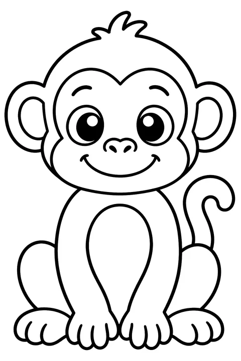 Baby Monkey coloring page