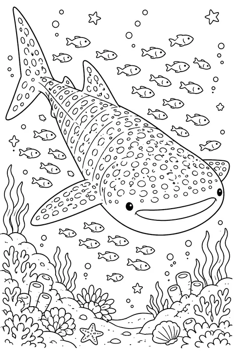 Whale Shark coloring page
