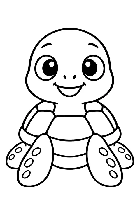 Baby Turtle coloring page